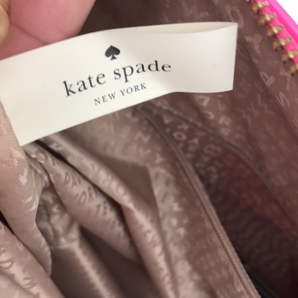 Kate Spade pink handbag with zip top - Picture 9 of 15